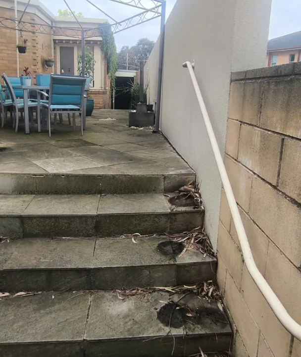 Before: existing deck view 2